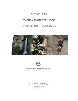 City of Rifle Water Conservation Plan