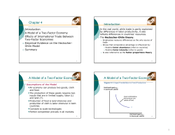Chapter 4 Introduction A Model of a Two