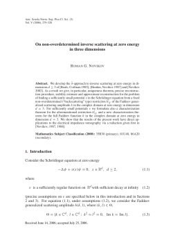 On non-overdetermined inverse scattering at zero energy in three
