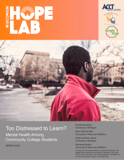 Too Distressed to Learn? Mental Health Among Community College