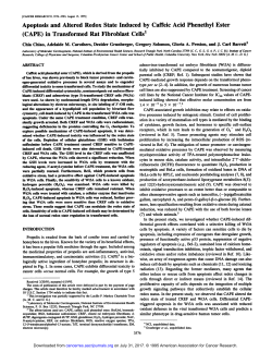 Apoptosis and Altered Redox State Induced by