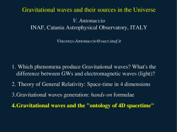 1. Which phenomena produce Gravitational waves? What`s the