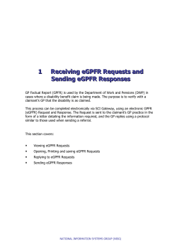 Sending an eGPFR Response