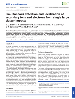Simultaneous detection and localization of secondary ions and