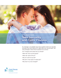 Teen Sexuality and Cystic Fibrosis