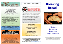 Breaking Bread - Coffs Harbour Neighbourhood Centre