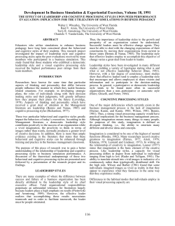 the effect of leadership and cognitive processing styles