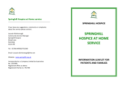 Springhill Hospice at Home service