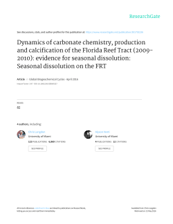 Dynamics of carbonate chemistry, production and