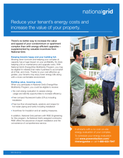 Reduce your tenant`s energy costs and increase the