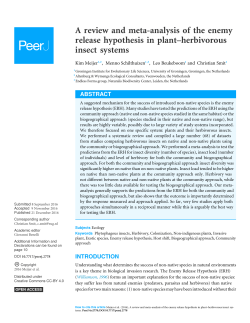 A review and meta-analysis of the enemy release hypothesis