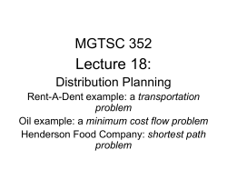 minimum cost flow problem