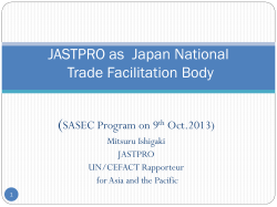 32nd AFACT Mid-term session JASTPRO as Japan National(2013