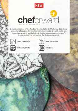 Innovation comes to the food service market with Cheforward`s