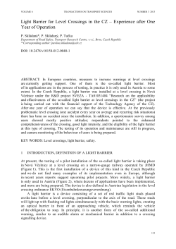 Light Barrier for Level Crossings in the CZ
