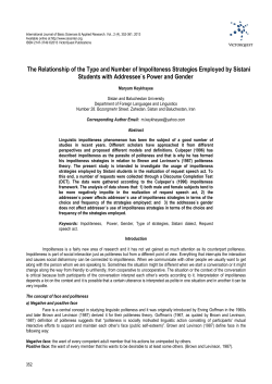 The Relationship of the Type and Number of Impoliteness Strategies