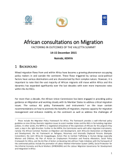 Concept Note - African Union