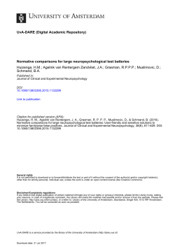 Normative comparisons for large neuropsychological test batteries