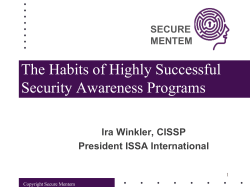 Security Under Attack - ISSA-SF