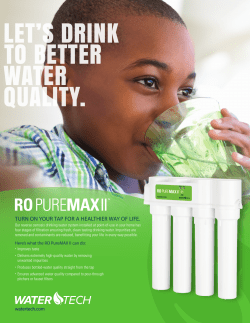 RO PureMAX II Brochure
