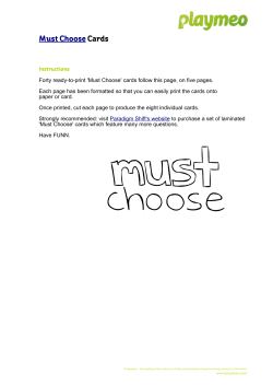 Must Choose Cards