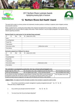 Northern Rivers Soil Carbon Award