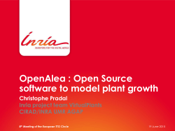 Open source software to model plant growth