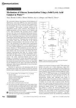 Mechanism of Glucose Isomerization Using a Solid Lewis Acid