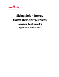 Sizing Solar Energy Harvesters for Wireless