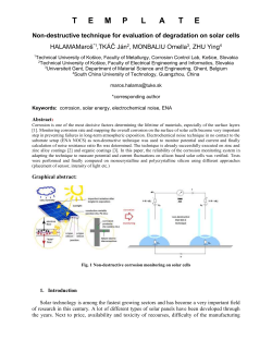 T E M P L A T E Non-destructive technique for evaluation of