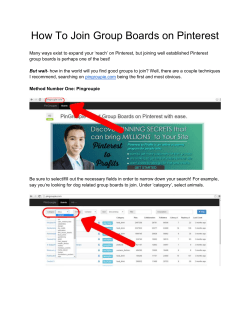 How To Join Group Boards on Pinterest