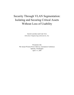 Security Through VLAN Segmentation: Isolating and Securing
