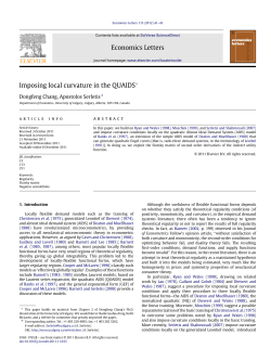 Imposing local curvature in the QUAIDS