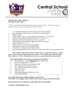 Central School - Chinook School Division