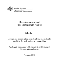 DIR 131 - Office of the Gene Technology Regulator