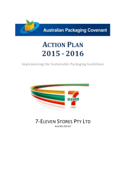 Formal Commitment by 7-Eleven to Implement the Action Plan