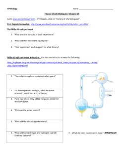 History of Life Webquest &ndash;Chapter 25
