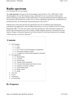 Radio spectrum