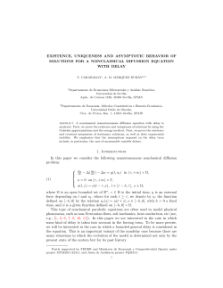 EXISTENCE, UNIQUENESS AND ASYMPTOTIC BEHAVIOR