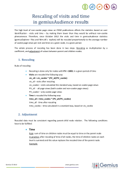 Rescaling of visits and time in gemiusAudience results