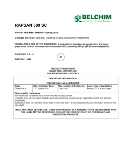rapsan 500 sc - Belchim Crop Protection