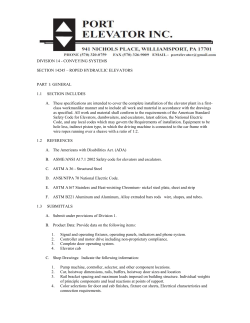 division 14 - conveying systems