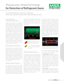 Photoacoustic Infrared Technology for Detection of Refrigerant Gases