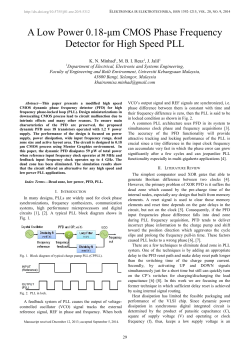 A Low Power 0.18-&mu;m CMOS Phase Frequency Detector for High