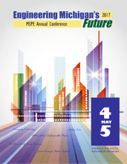 2017 Annual Conf brochure - Michigan Society of Professional