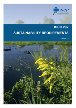 ISCC 202 Sustainability Requirements