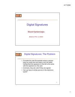 Digital Signatures