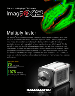 Electron Multiplying CCD Camera ImagEMX2