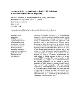 Achieving High Levels of Instruction