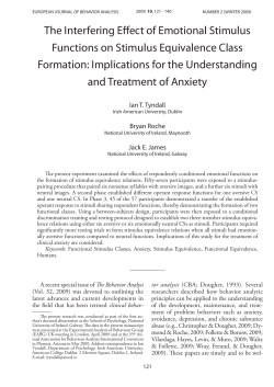 The Interfering Effect of Emotional Stimulus Functions on Stimulus